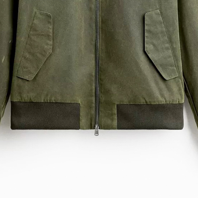 Bekleidungszubehör 2x2 dicker Rippstricksaum für Baseballjacke