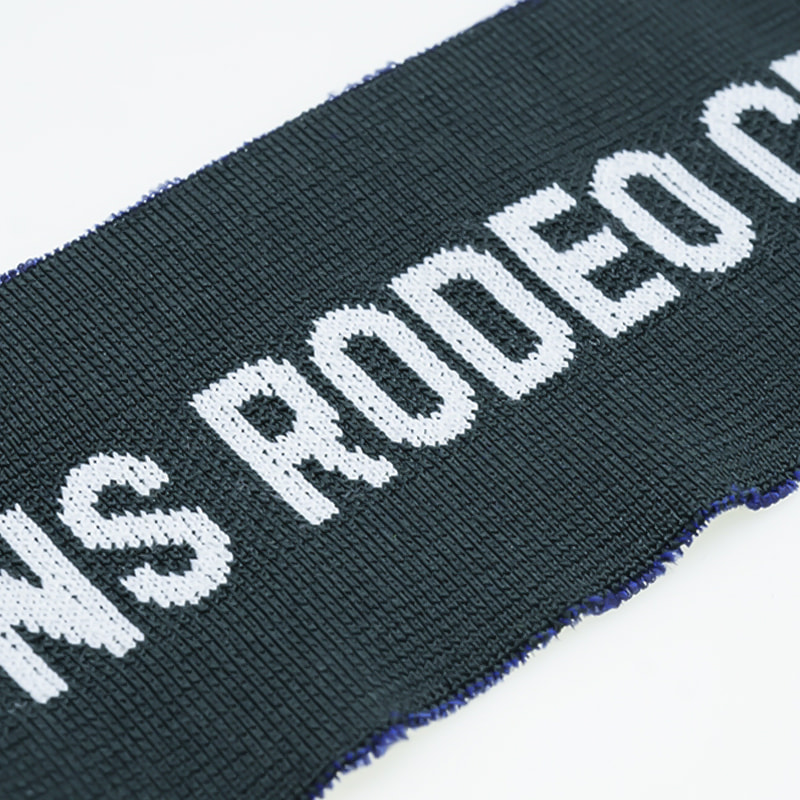 Modischer Polyester-Spandex-Buchstaben-Jacquard-Rippen-Bekleidungsstoff